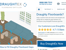 Tablet Screenshot of draughtex.co.uk